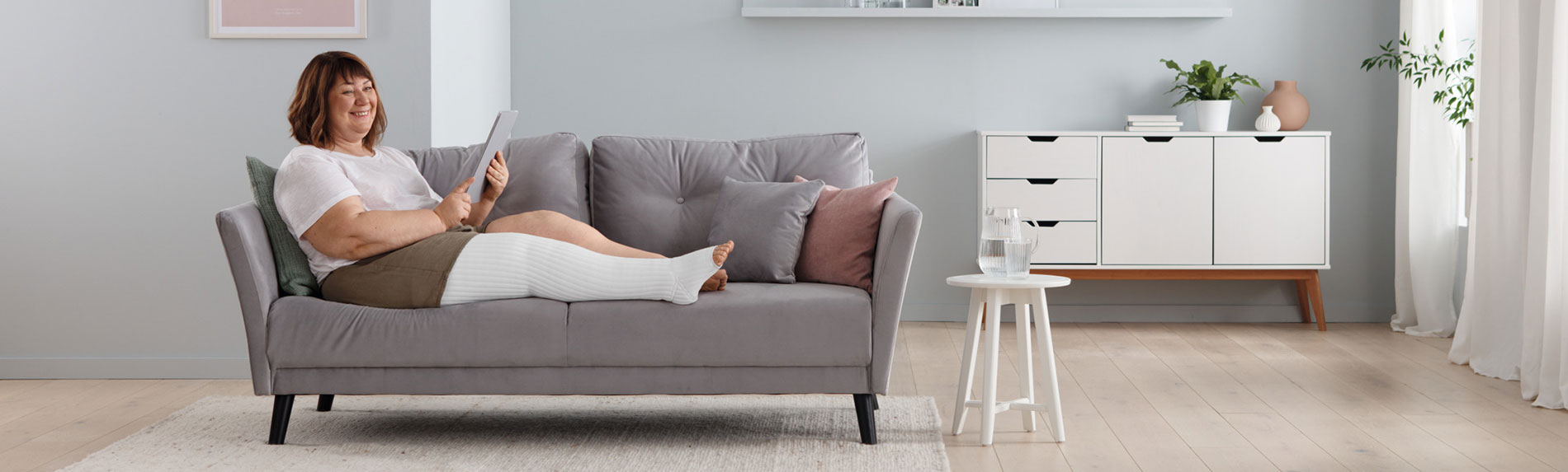 Unterpolsterung für die Ödemtherapie