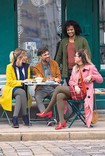 Friends in a Cafe wearing Juzo Soft