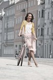 Woman wearing the Juzo Inspiration compression garment