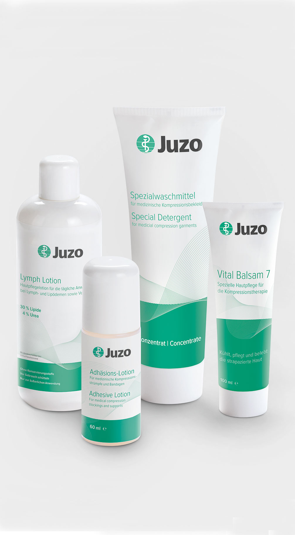 Produits de soin Juzo pour la peau et les vêtements de compression Produits de soin Juzo pour la peau et les vêtements de compression