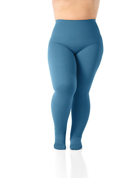 Casual Blue Flachstrick Strumpfhose Casual Blue Flachstrick
