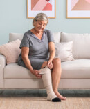 Woman wearing Juzo Compression Wrap Woman wearing Juzo Compression Wrap