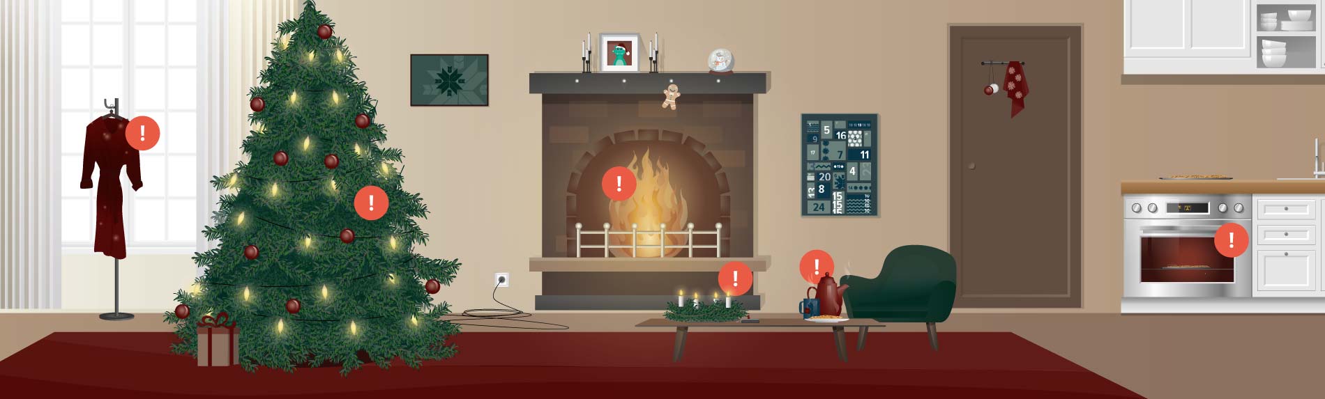 Brände vermeiden in der Weihnachtszeit