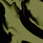 Färgskala med batikmönster i olivgrön och svart