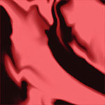 Färgskala med batikmönster i korall och svart