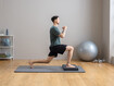 Exercice 2: fentes arrière sur un coussin d'équilibre 