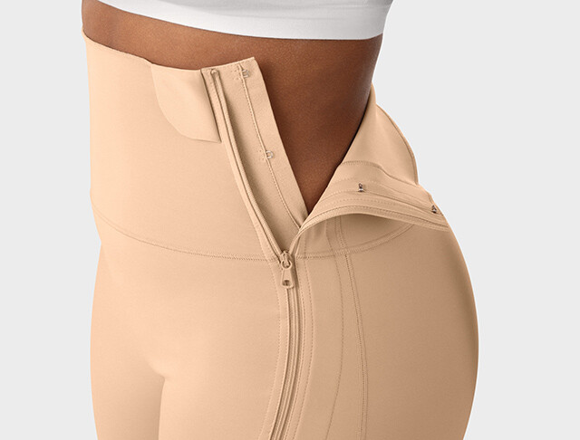 Juzo Comprima Leggings Fecho de correr com colchete inferior